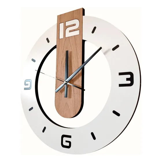 Reloj Pared Grande Moderno Madera 60 Cm Kiev Somos Fabricant