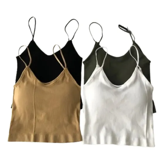 Pack 3 Camisetas Yoga Basic Deportivas Crop Acanalados