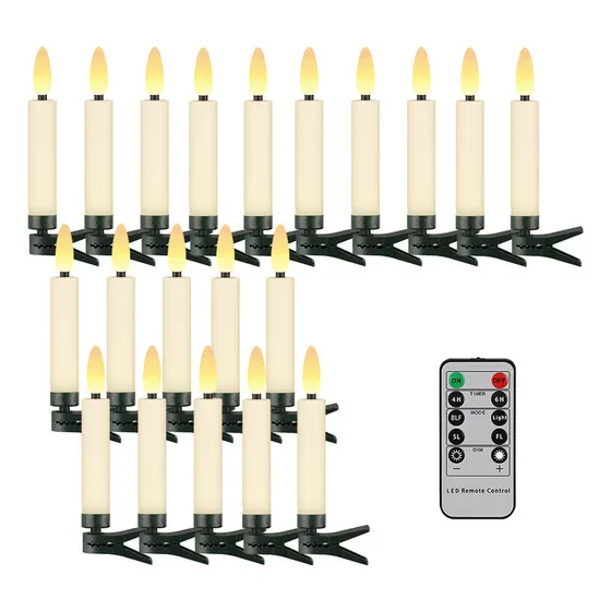 E Luzes Controle Remoto 20 Leds Para Árvore Natal À Luz