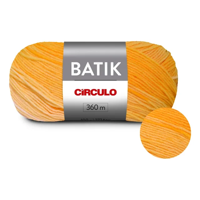 Fio Lã Batik Circulo 100g 360m Croche Trico - Escolha A Cor