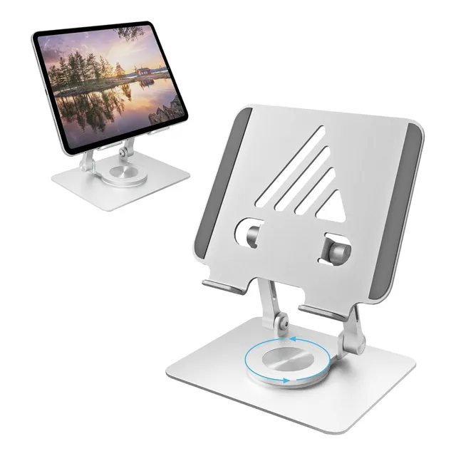 Soporte Tablet Aluminio 360 Rotativo Regulable Plegable Pro®