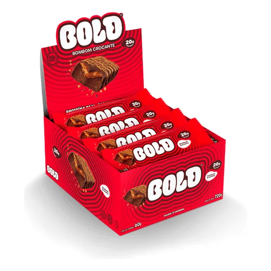 Bold Bar C/12un - 20g Barra Sabor Bombom Crocante