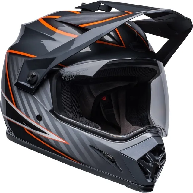 Capacete Bell Mx 9 Adventure Mips Dalton Gloss Black Orange