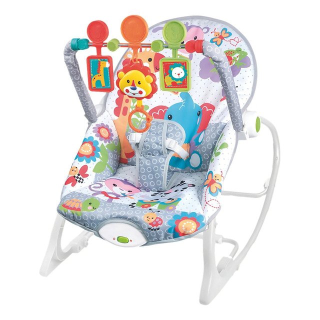Cadeira Bebê Descanso Balanço 18kg Cinto Ajustável Música Cor Cinza Elefante Cadeira Bebê Descanso Balanço 18kg Cinto Ajustável Música Cor Cinza Elefante