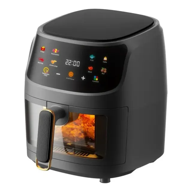 Freidora De Aire Digital Capacidad 5lt Color Negro