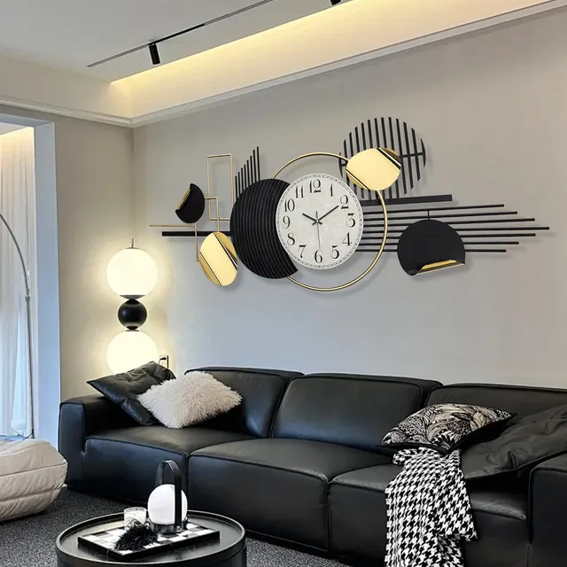 Arte Pared Metal Geometria Moderna Decoracion 59.1 X 22.8 
