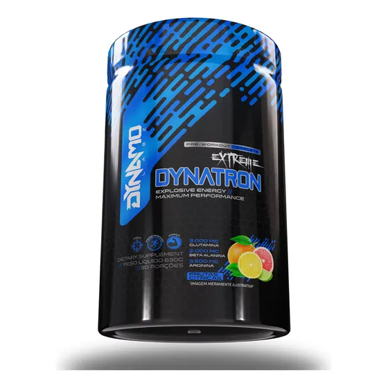 Dynatron Extrem 630g Pré Treino Dynamo Labz Sabor Frutas Cítricas