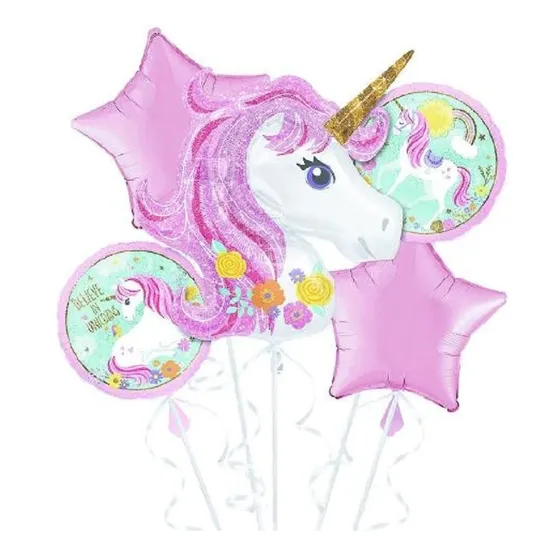 Set Globos Unicornio Kawaii Cotillón Activarte