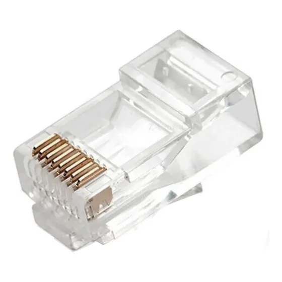 Ficha Rj45 Utp Cat6a Conexión Rápida Chapado Cobre