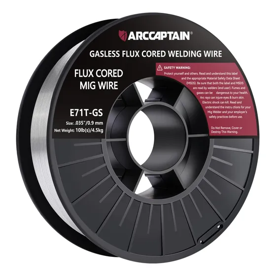 Alambre De Soldadura Flux Core Arccaptain E71t-gs 0,8 Mm 4,5