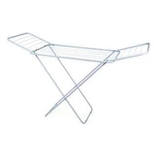 Rack De Roupas De Aço Dobråvel Macio Com Asas Mor Rack De Roupas De Aço Dobråvel Macio Com Asas Mor
