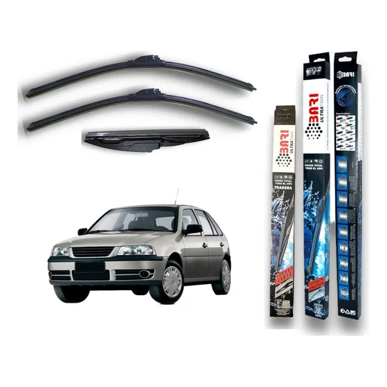 Kit 3 Escobillas Gol Power Country 2009 2010 2011 2012 2013