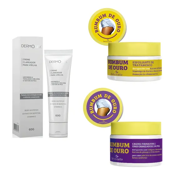 Clareador Intimo E Hidratante Esfoliante De Bumbum De Ouro