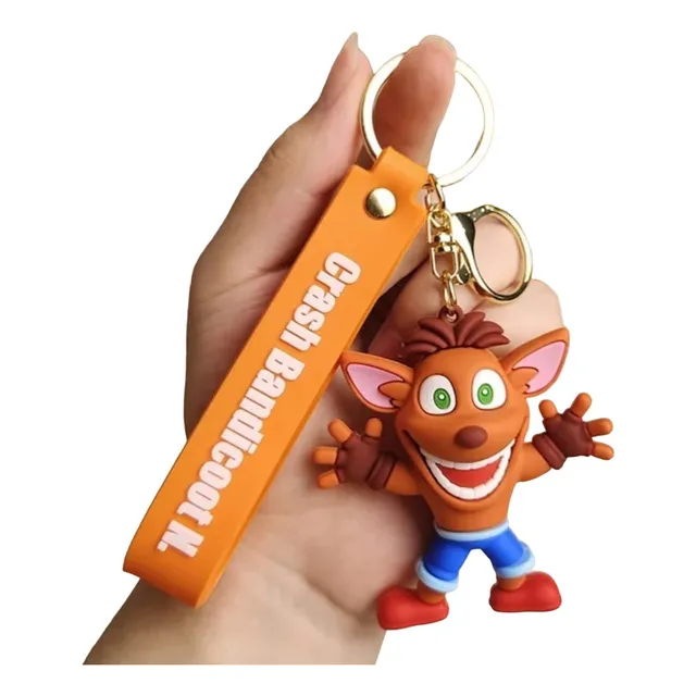 Chaveiro 3d Crash Bandicoot Game Com Pingentes