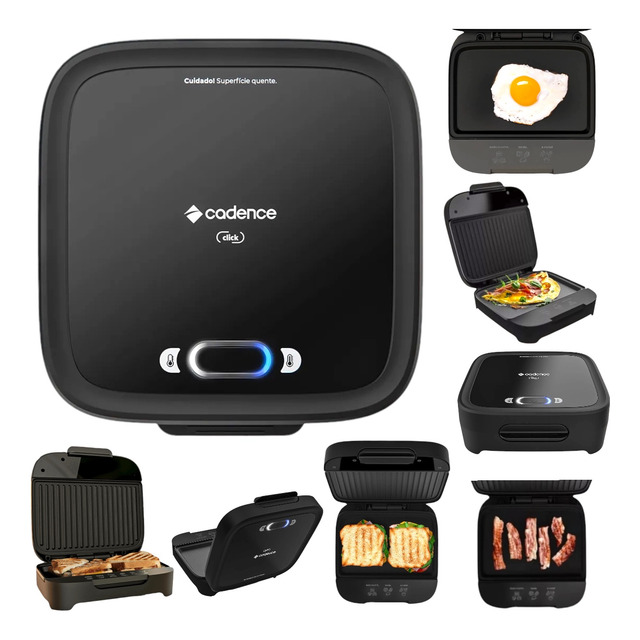 Grill Sanduicheira Click Elétrica San400 Cadence Eletrica Misteira Chapa Hambúrguer Lanche... Grill Sanduicheira Click Elétrica San400 Cadence Eletrica Misteira Chapa Hambúrguer Lanche...