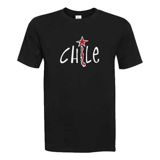 Polera Unisex Estampada - Chile Logo, Territorio Chileno