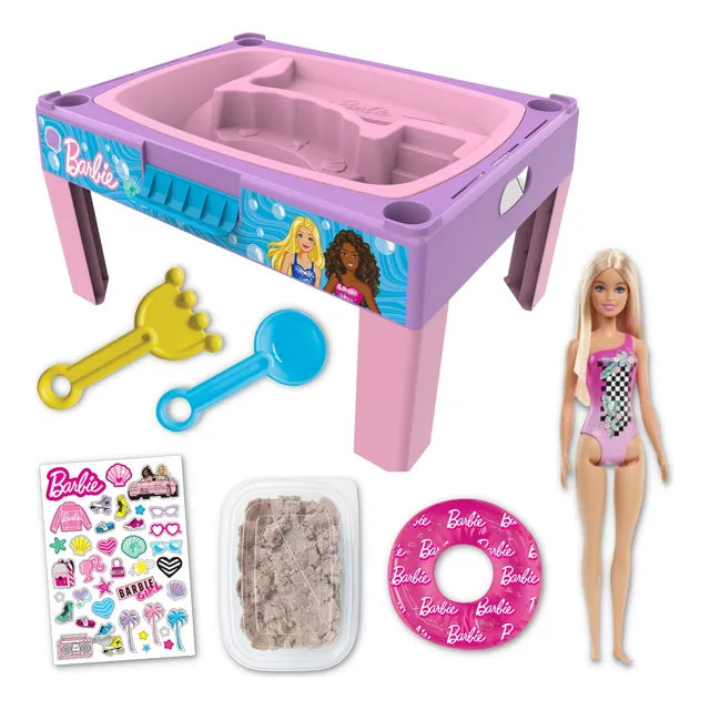 Mesa D Actividades Arena Barbie 3en1 P/ Niñas +3 P/ Muñecas 