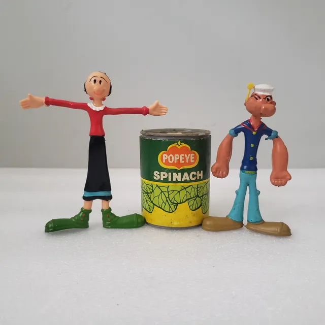 Juguete Vintage Figuras Popeye Olivia Bendable