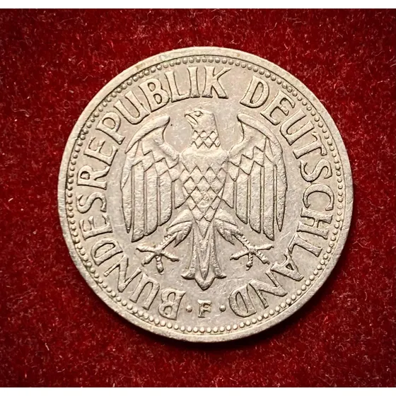 Moneda 1 Marco Alemania 1950 F Stuttgart Km 110