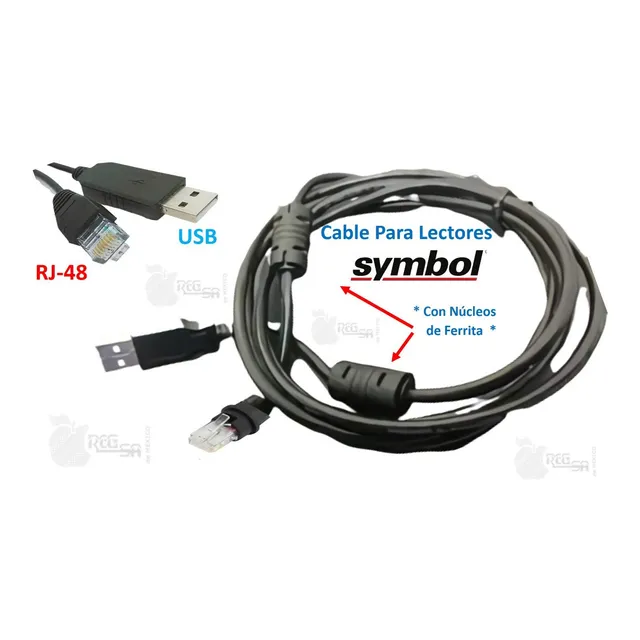 Cable Usb P/lector Symbol M2007 Ls2208 Ls1203 Ls4278 Ls9208