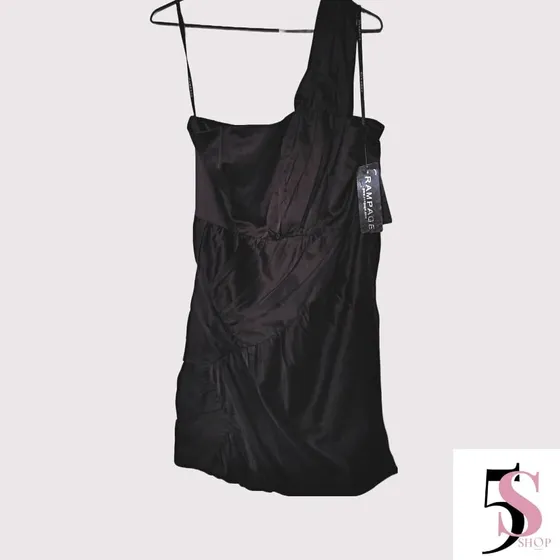 Vestido Negro Seda Rampage Nuevo M Original Graduacion