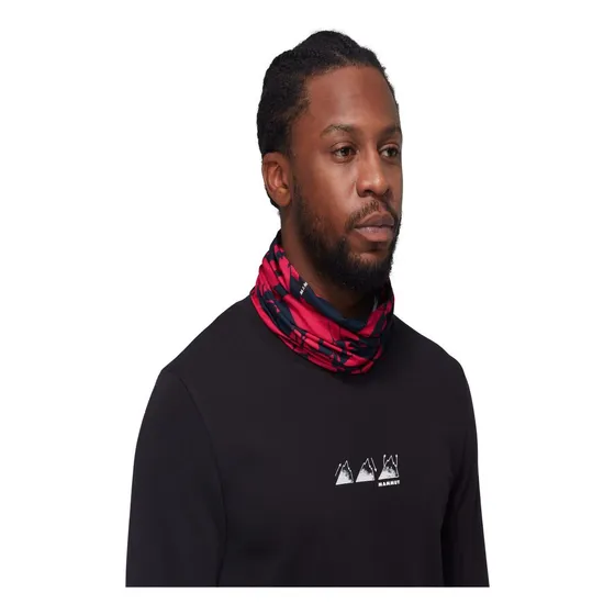 Cuello Unisex Mammut Neck Gaiter Scrambled Rojo