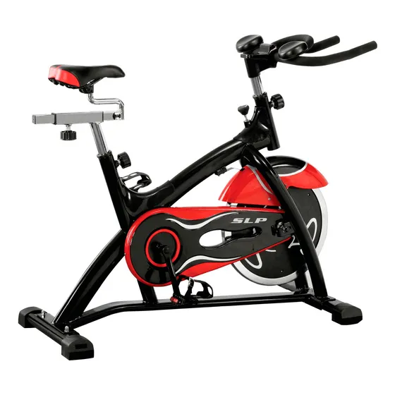 Bicicleta Fija Spinning Slp Hw-3039 Gimnasia 150kg Color Rojo