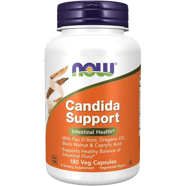 Cándida Support, Now Food, 180 Cápsulas Vegetarianas.