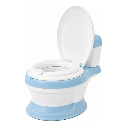Troninho Infantil Privadinha Penico Desfralde Removível Vaso Azul-claro
