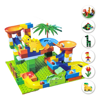 Brinquedo Dino Com Pista De Bolinhas - Bloco De Montar Leg Brinquedo Dino Com Pista De Bolinhas - Bloco De Montar Leg
