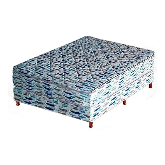 Colchon Y Sommier Piero Body Pro 2 Plazas 140x190 Selectogar Color GRIS CON AZUL