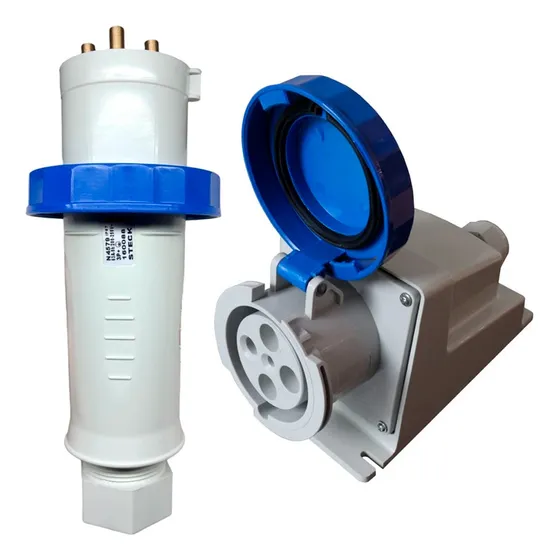 Tomada Sobrepor 63a N4509 + Plug Macho 3p+t 63a N4579 Steck