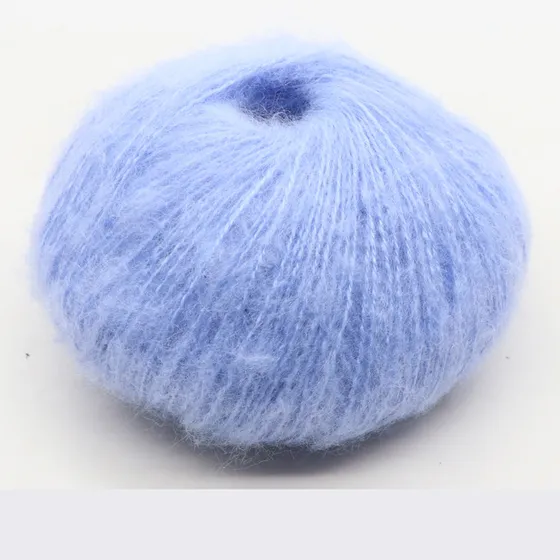 Hilo De Bordar De Lana Y Mohair Para Tejer, 1 Pieza