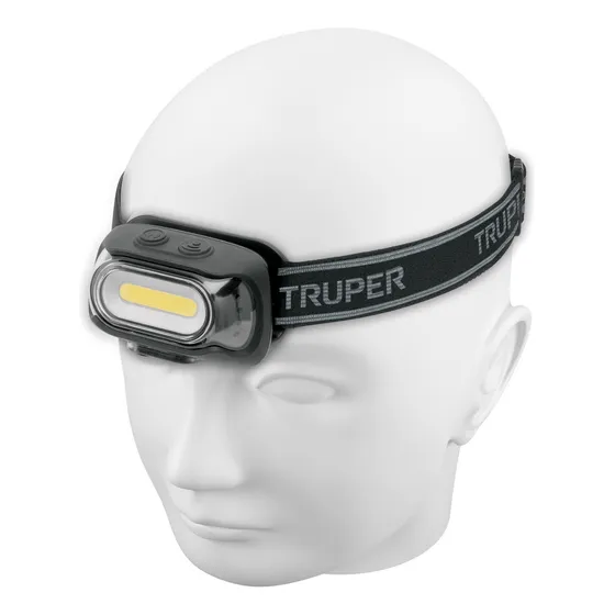 Linterna De Minero 460 Lm, Led, Recargable Truper Li-ca-460r Linterna Negro Luz Blanco