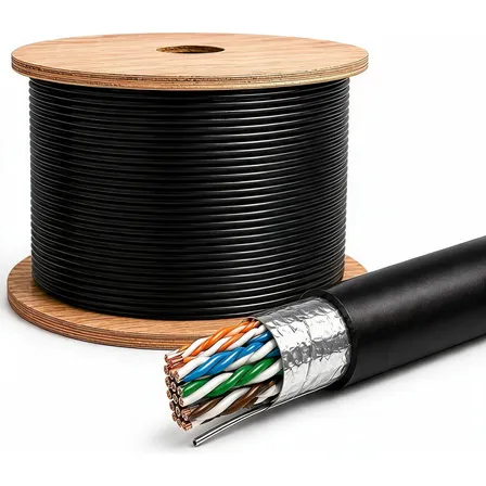Cabo De Rede Lan 4x23 Cat.6 F/ Utp Externo Blindado 305mts