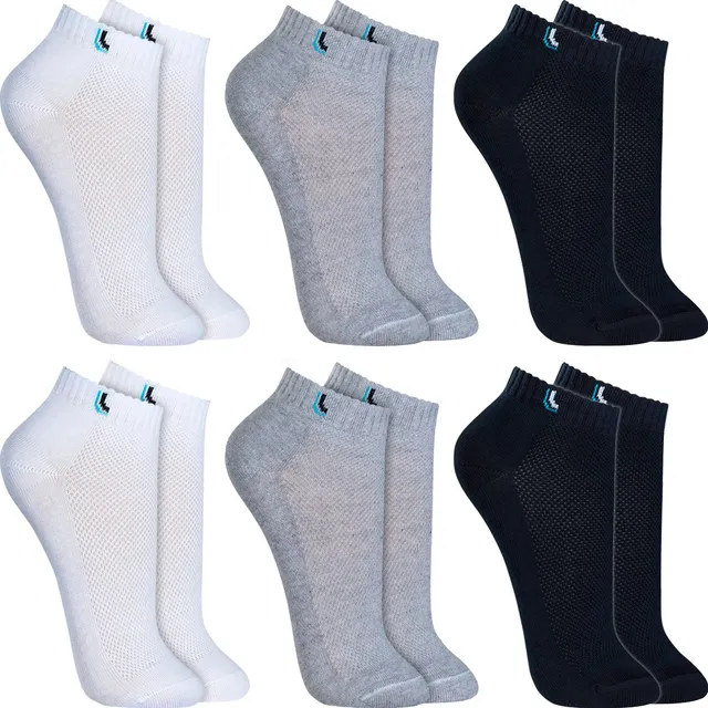 Kit 6 Pares Meias Lupo Soquete Cano Baixo Academia Original Kit 6 Pares Meias Lupo Soquete Cano Baixo Academia Original