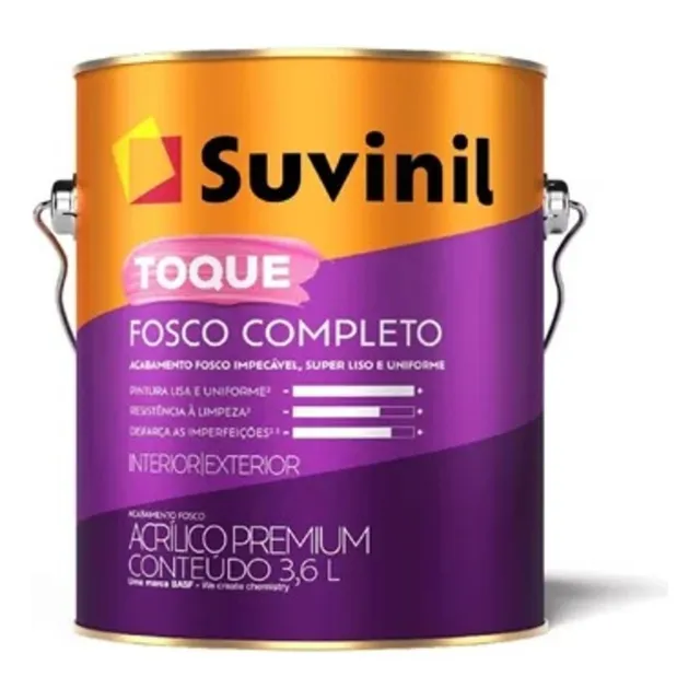 Tinta Parede Suvinil Fosco Acrílico Cores Diversas 3,2l