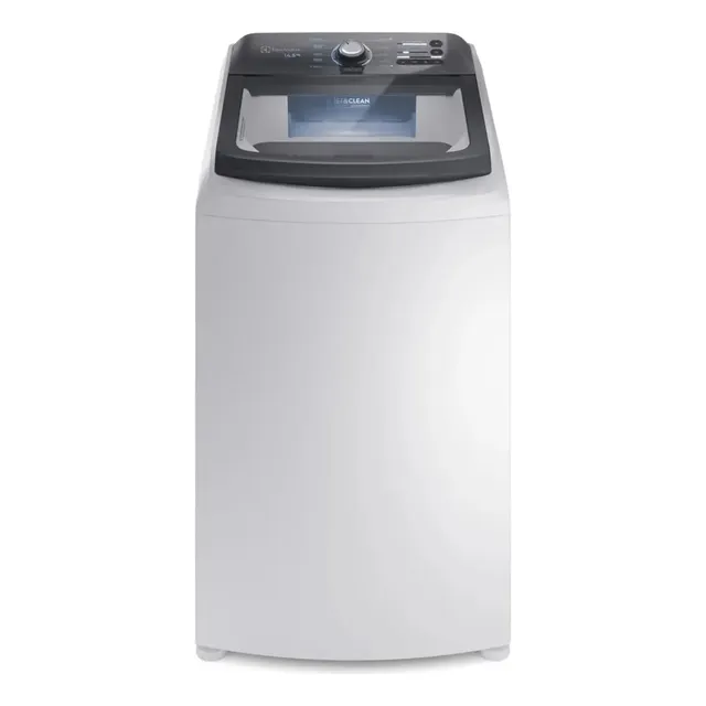 Máquina De Lavar Electrolux 14,5kg Efficient Branca Com Cesto Inox...