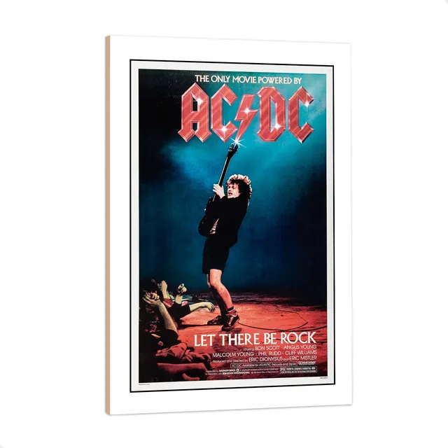 Cuadro Ac/dc Acdc Ac Dc Angus Young Let There Be Rock 33x48