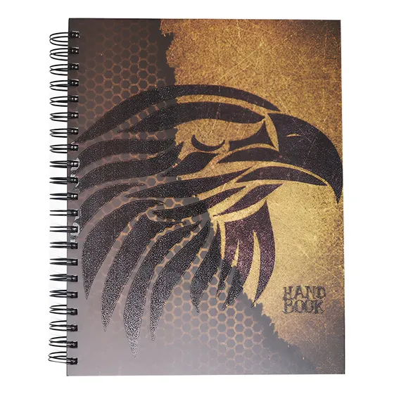 Cuaderno Espiral A4 200hjs Cuadros Pasta Dura Hand Book | Cuotas sin interés