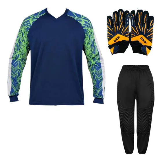 Kit Goleiro Infantil Camisa Napoli + Calça Trb + Luva Drb