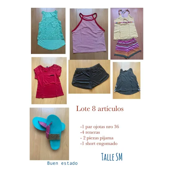 Lote De Ropa (8 Articulos) Buenos Talle S M Oportunidad