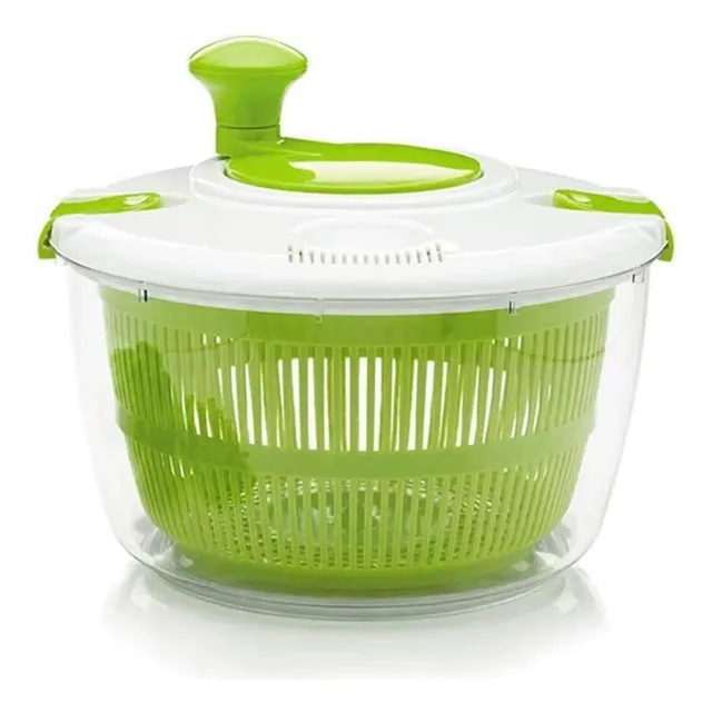 Centrifugador Escurridor De Ensalada Verde Grande