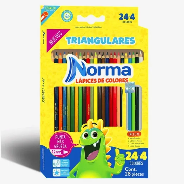 Lapices De Colores Norma Triangulares