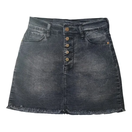 Minifalda De Jean Black Grey