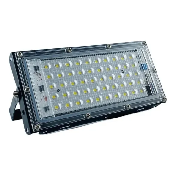 Reflector Led 30w Luminario Exterior R18w30mm30 Tianlai Slim Carcasa Negro Luz Blanco frío