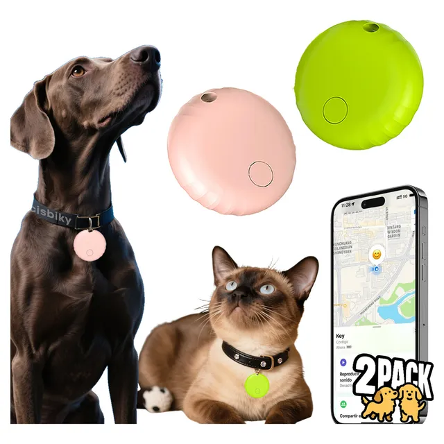 Regalito Útil Cisbiky Localizador Gps Bluetooth 2 Pack. Rastreador Para Coches, Llaves, Mascotas. 365 Días De Autonomía. Rastreador En México/mundo Compatible Con Apple Find My