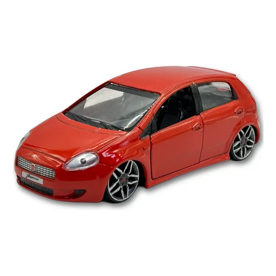 Carrinho Brasileiro Rebaixado Fiat Punto Metal Abre Portas