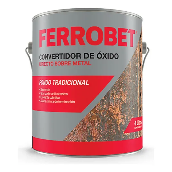 Convertidor De Oxido Ferrobet Rojo 1 Lt