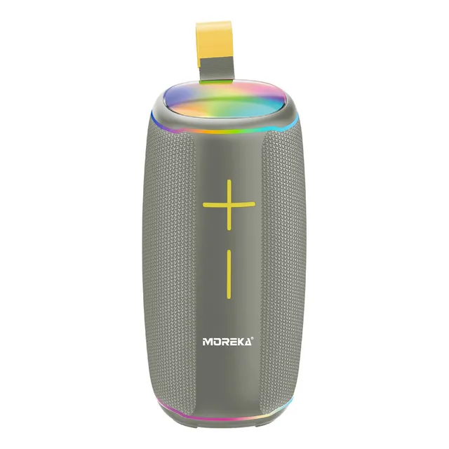 Altavoz Bluetooth Portátil Bt5.3 Altavoz Inalámbrico De 20w Diafragmas De Graves Con Múltiples Modos Dinámicos De Led Ipx6 Resistente Al Agua 12h De Reproducción Compatible Con Modo Fm Color Blanco